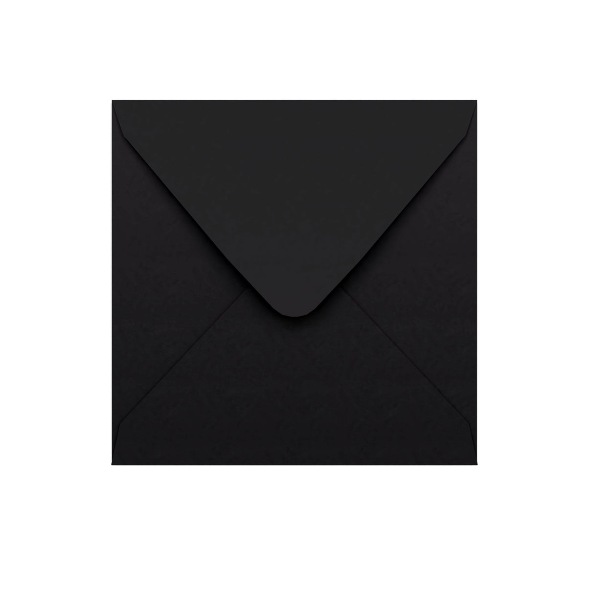 Černá obálka s klopou do V 155×155 mm