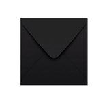 Černá obálka s klopou do V 155×155 mm