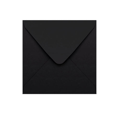 Černá obálka s klopou do V 155×155 mm