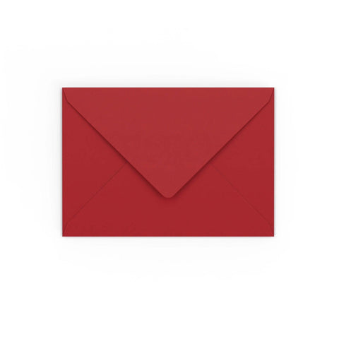 C6 Dark Red Gummed V-Flap Envelope (114 x 162mm)