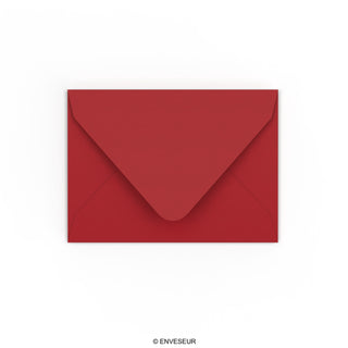 Tmavočervená obálka 82x113 mm (C7)