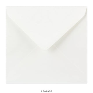 Bílá strukturovaná obálka 155x155 mm