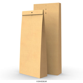 Kraftový papírový sáček s otvorem 345x140x45mm