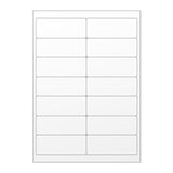 Bílé samolepicí štítky