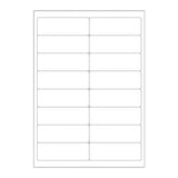 Bílé samolepicí štítky