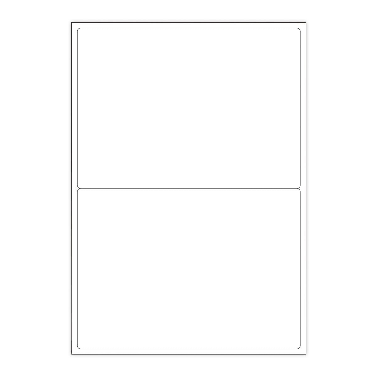 Bílé samolepicí štítky