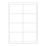 Bílé samolepicí štítky