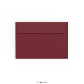 Burgundy paper envelopes