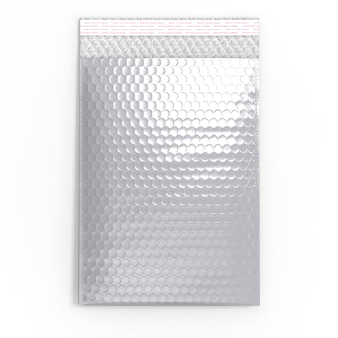 Metallic Finish Bubble Bag Mailers Silver 324 x 230 mm (C4)