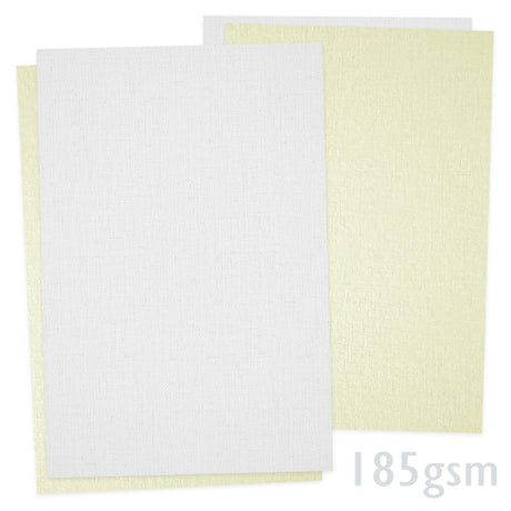 Papír s lněnou texturou 185g/m²