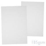 Bílý žebrovaný papír 185g/m²