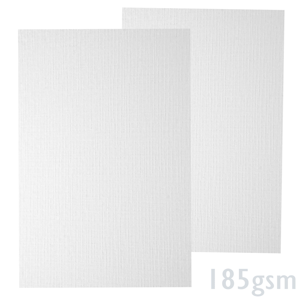 Bílý papír s žebrovanou texturou 185g/m²