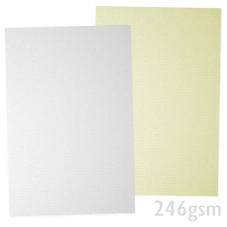 Papír s lněnou texturou 246g/m²