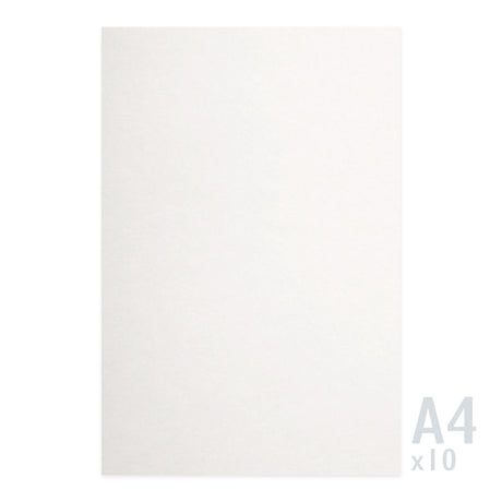Bílý papír s lněnou texturou 120g/m² - 10 A4 listů