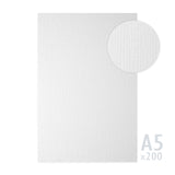 Bílý papír s žebrovanou texturou 185g/m²