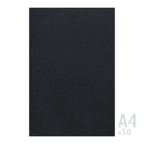 Černý papír 225g/m² - 50 A4 listů