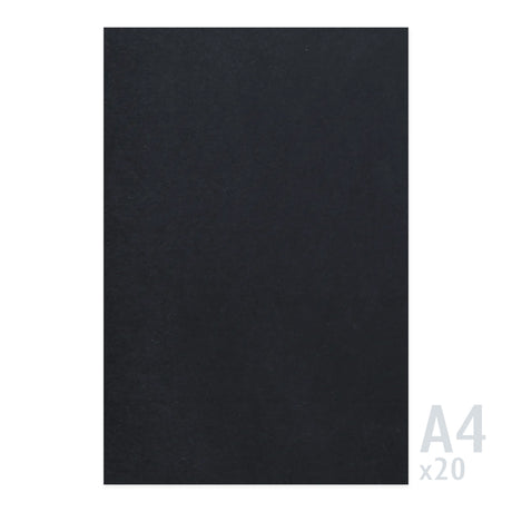 Černý papír 225g/m² - 20 A4 listů
