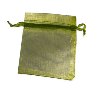 Organza Bags Army Green 90 x 70 mm