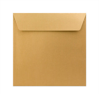 Pearlescent Envelopes Gold 155 x 155 mm Peel and Seal