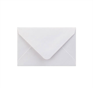 Pearlescent Envelopes White 62 x 94 mm Gummed