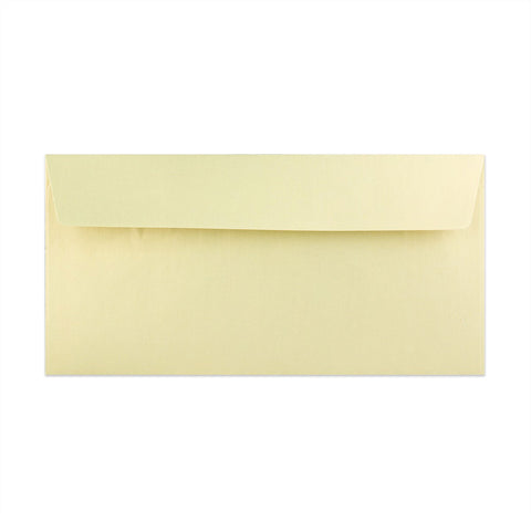 Pearlescent Envelopes Champagne 110 x 220 mm (DL) Peel and Seal