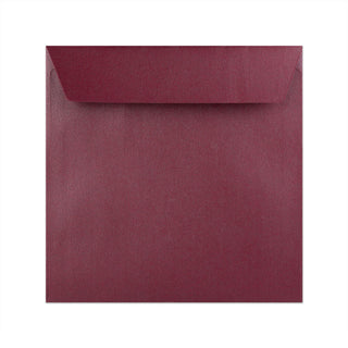 Pearlescent Envelopes Bordeaux 155 x 155 mm Peel and Seal