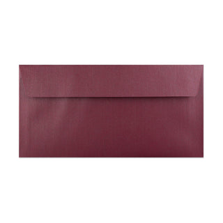 Pearlescent Envelopes Bordeaux 110 x 220 mm (DL) Peel and Seal
