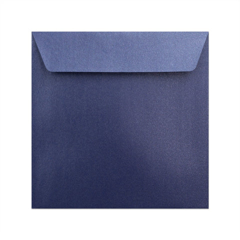 Pearlescent Envelopes Dark Blue 155 x 155 mm Peel and Seal