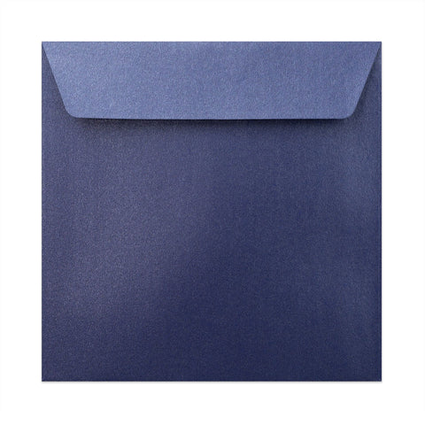 Pearlescent Envelopes Dark Blue 170 x 170 mm Peel and Seal