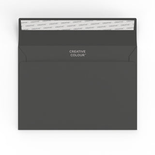 Creative Colour Peel & Seal Envelopes Black 162 x 229 mm (C5)