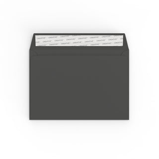 Creative Colour Peel & Seal Envelopes Black 114 x 162 mm (C6)