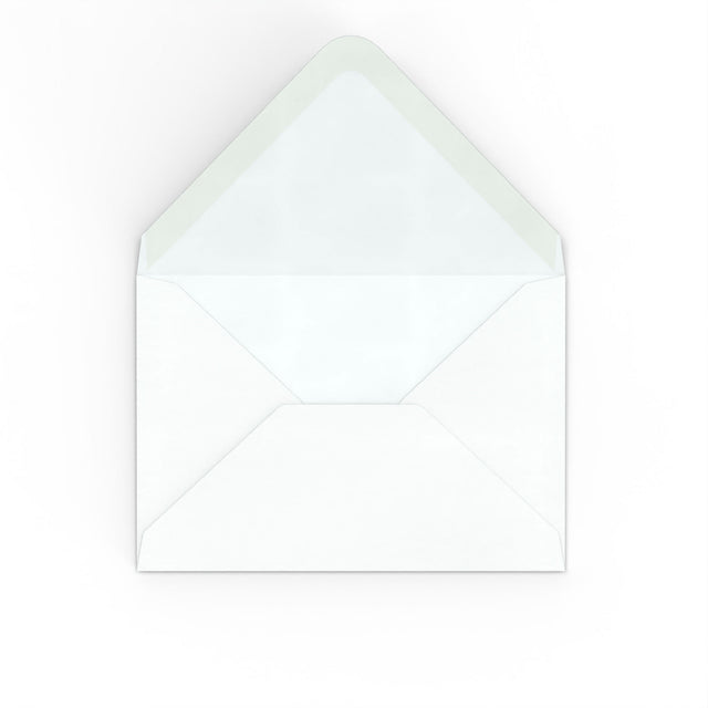 White Hammer Gummed V Flap Envelope (65 x 94mm)