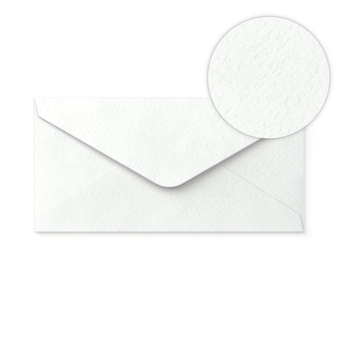 DL White Hammer Gummed V-Flap Envelope (110 x 220mm)