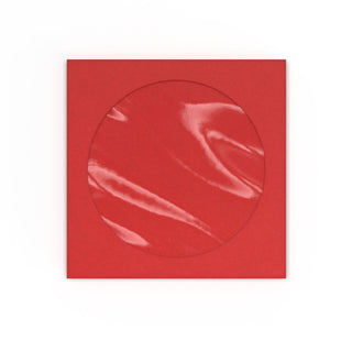 CD Window Envelopes Dark Red 85 x 85 mm