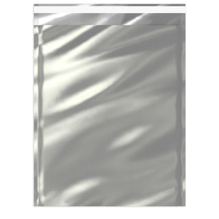 Metallic Finish Foil Bags Silver 324 x 254 mm