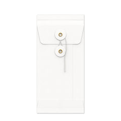 String & Washer Gusset Envelopes White 220 x 110 x 25 mm (DL)