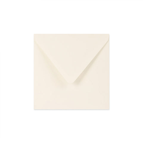 Paper Lined Envelopes Ivory + Green Fancy Paper 160 x 160 mm