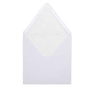 Paper Lined Envelopes White + White Fancy Paper 160 x 160 mm