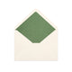 Paper Lined Envelopes Ivory + Green Fancy Paper 162 x 229 mm (C5)