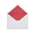 Paper Lined Envelopes White + Red Fancy Paper 162 x 229 mm (C5)
