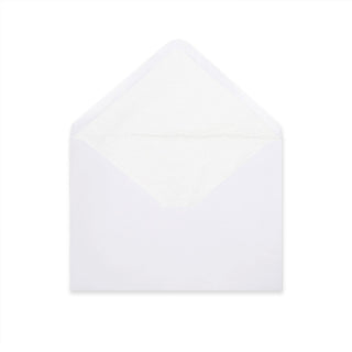 Paper Lined Envelopes White + White Fancy Paper 114 x 162 mm (C6)