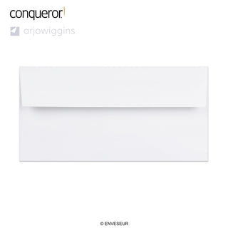 Sytě bílá obálka Conqueror 110x220 mm (DL)